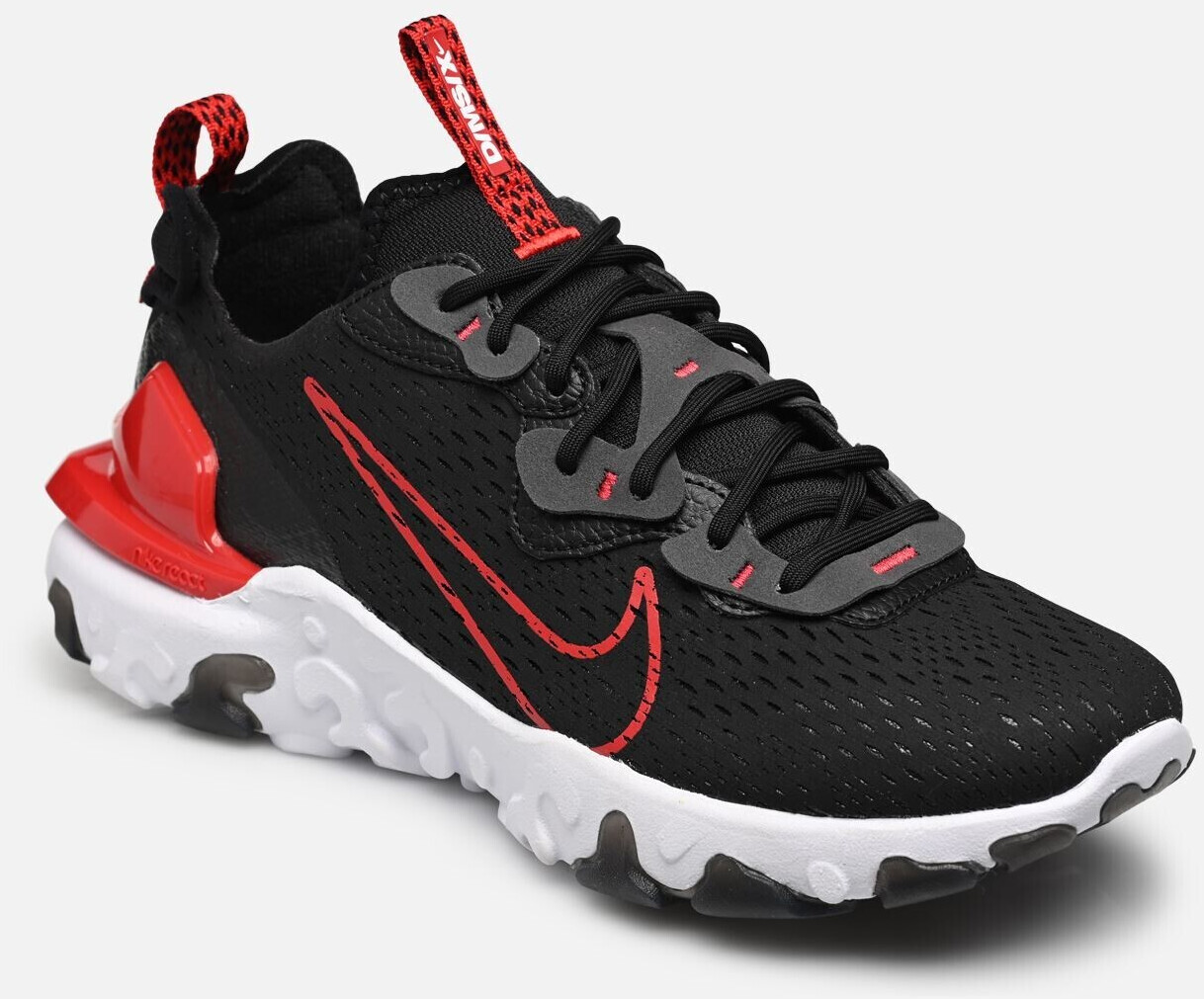React rouge top et noir