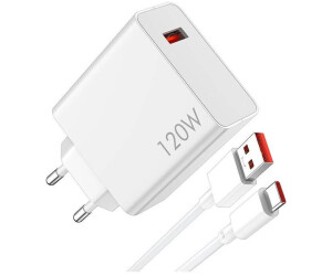 Soldes Xiaomi Mi Travel Charger 120W with USB-C Cable 2024 au meilleur prix  sur