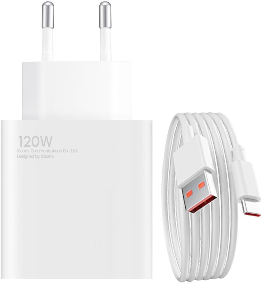 Chargeur Rapide XIAOMI 65W avec GaN Tech (USB-C + USB-A) - Blanc
