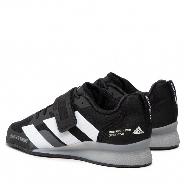 Image of Adidas adipower Weightlifting core black/cloud white/grey three