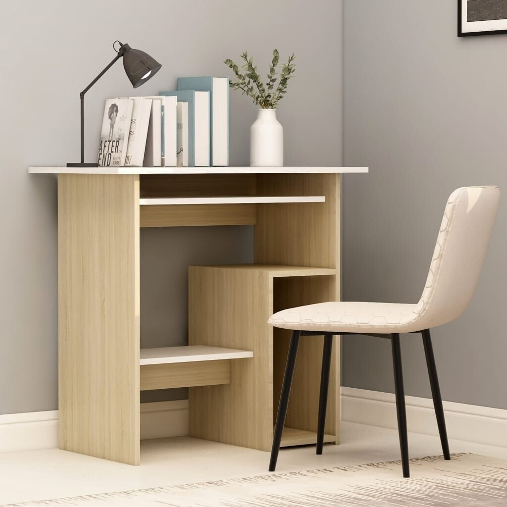 vidaXL Computer Desk 80 x 45 x 74 cm Sonoma Oak Grey (815478)