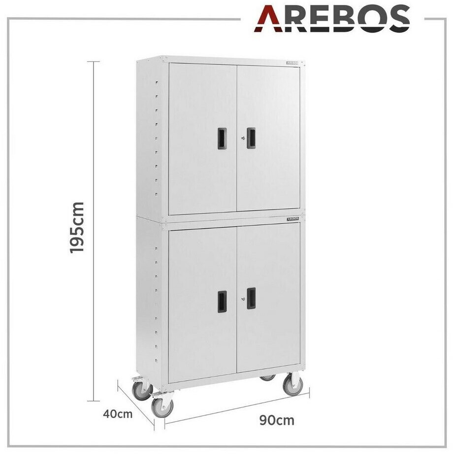Arebos Aktenschrank | Büroschrank | 140 X 90 X 40  Produktbild-Vorschau 9