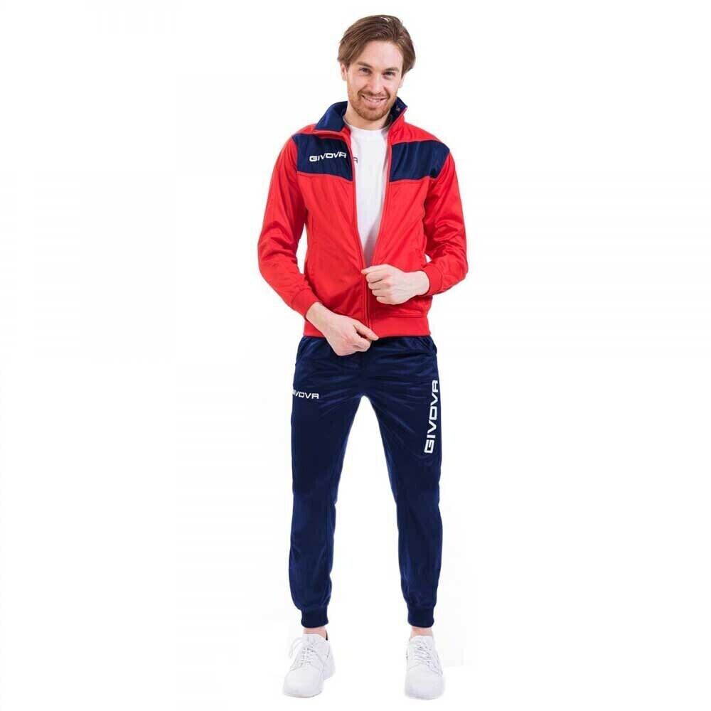 Givova Visa Track Suit (TR018) red/blue