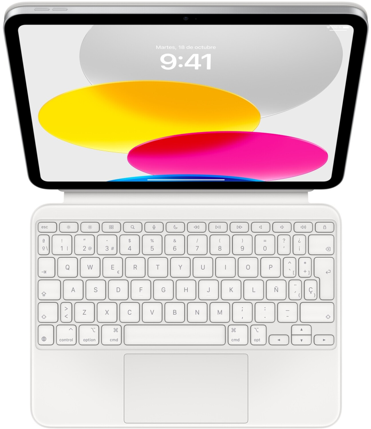 Apple Magic Clavier Folio blanc pour iPad (10th Generation) (ES)