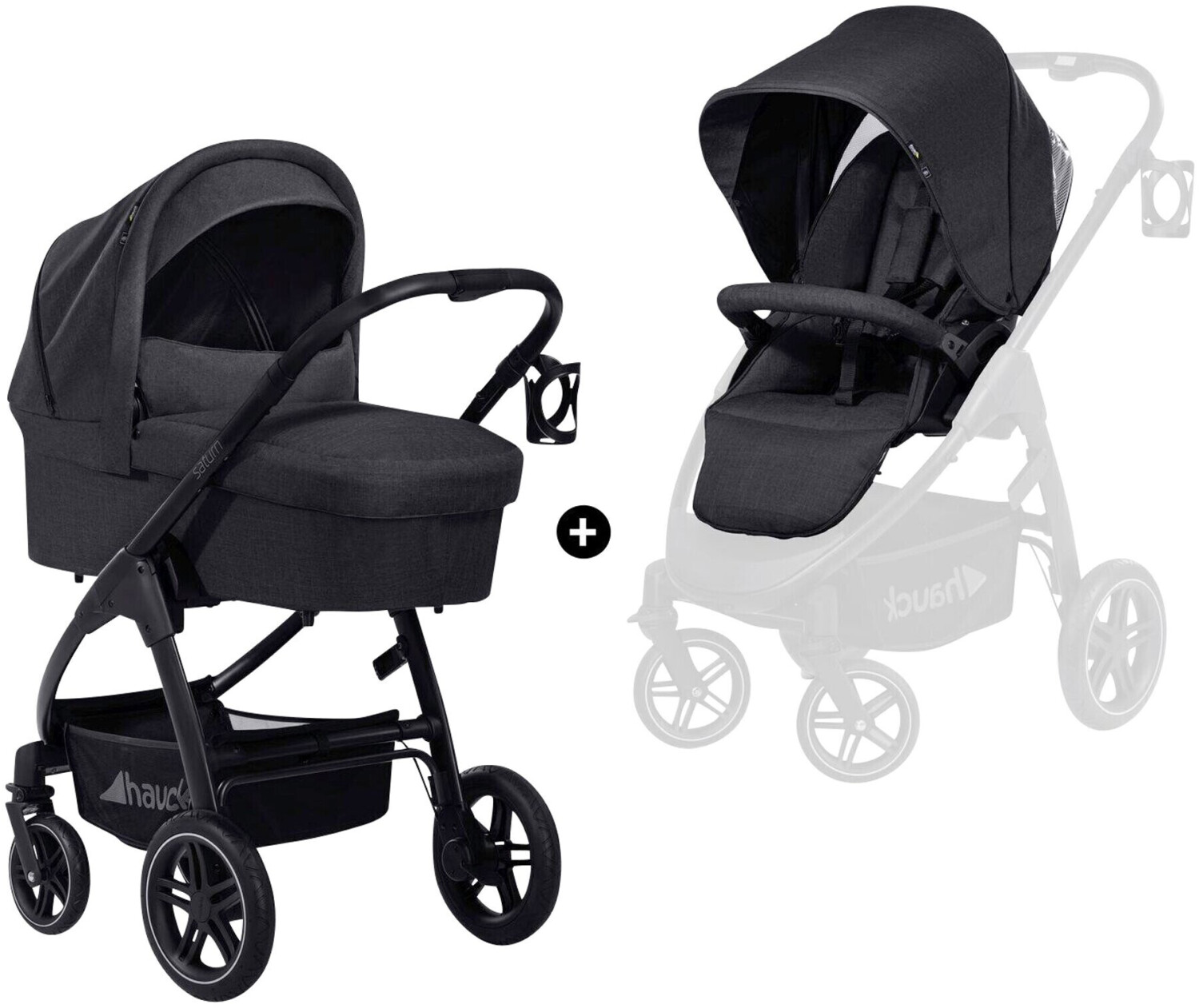Hauck Saturn R Duoset melange black