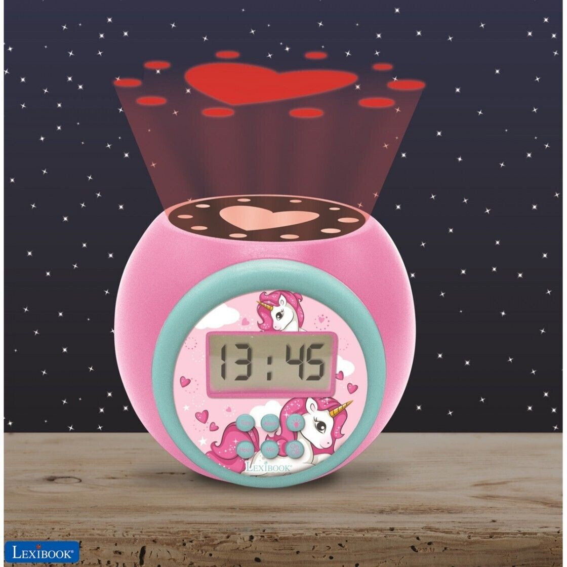 despertador infantil,Reloj despertador de unicornio rosa para