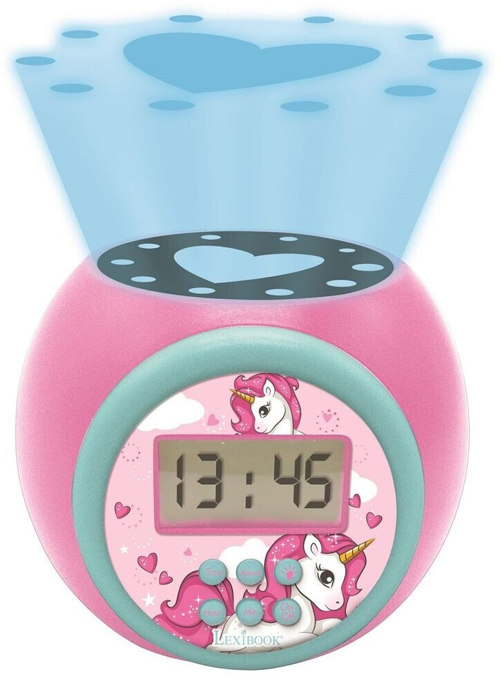 Réveil Veilleuse Barbie Magique - Écran LCD Rétroéclairé, 6 Sonneries, Snooze, Fonction Veilleuse Enchantée - Rose