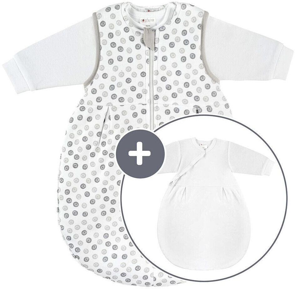 Coconette Baby sleeping bag 2 pieces Circle white/grey