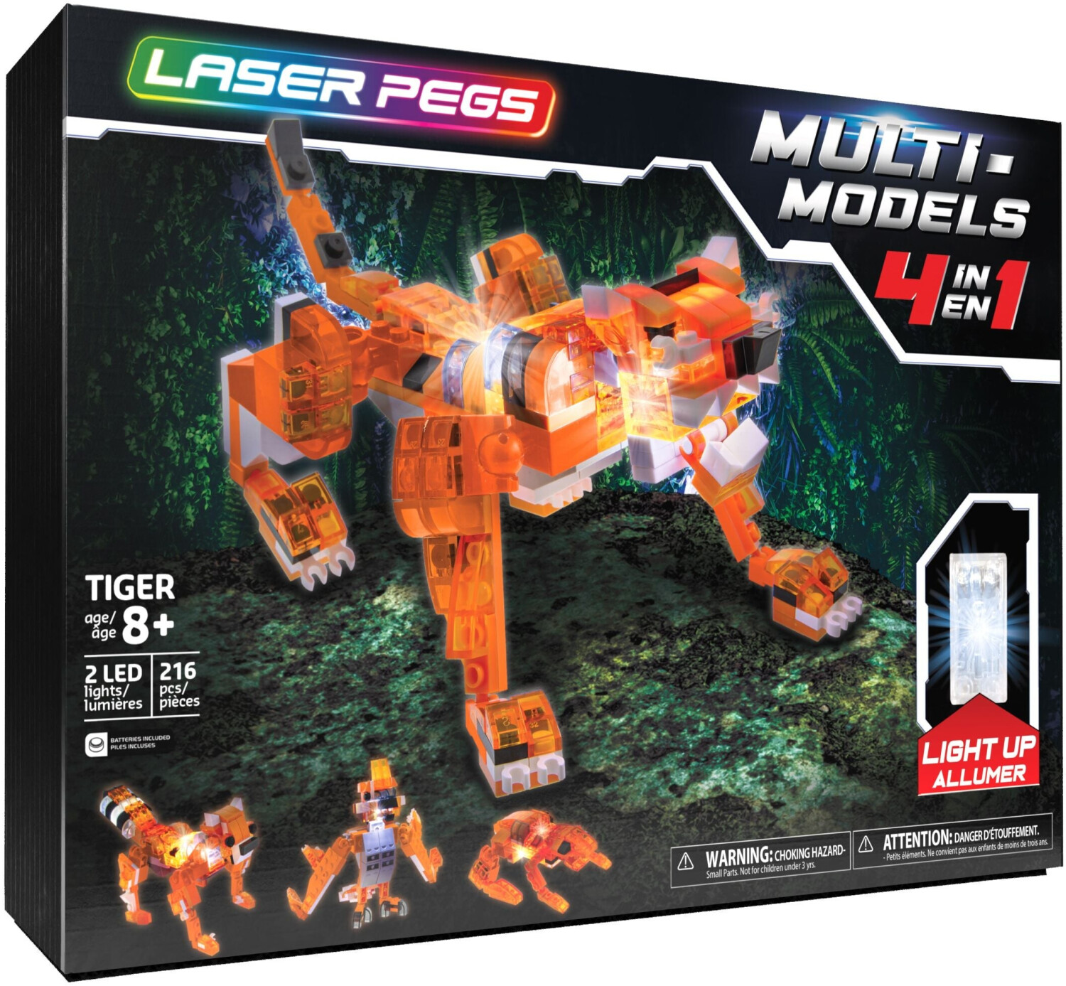 Photos - Construction Toy Laser Pegs 4-in-1 Tiger 