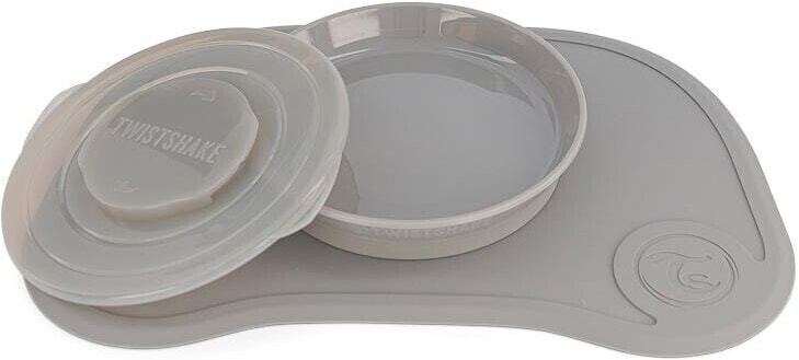 Twistshake Click Mat & Plate Mini Grey