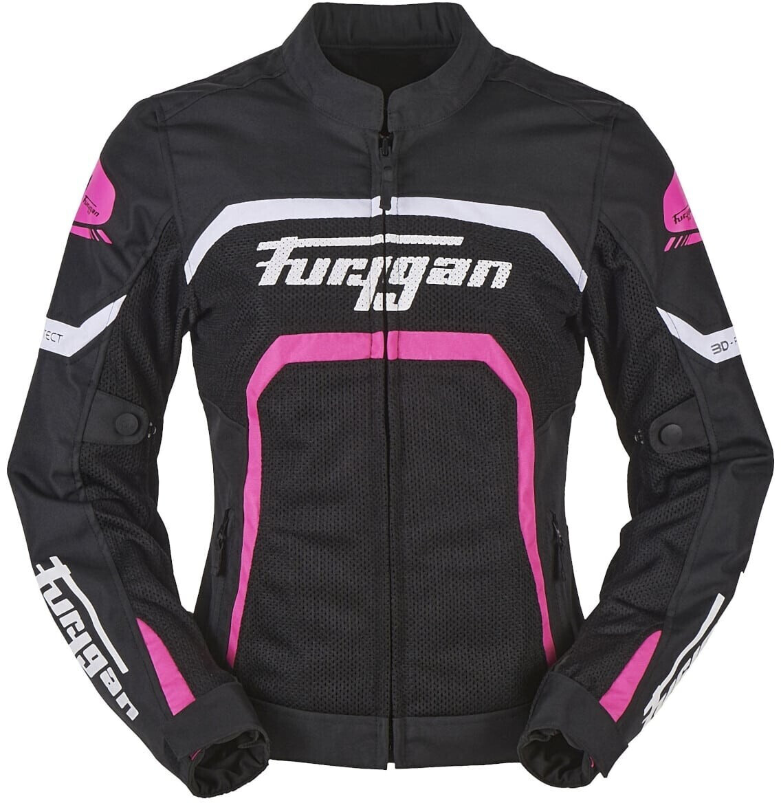 Furygan Blouson Mystic Evo Vented Lady noir/blanc/rose