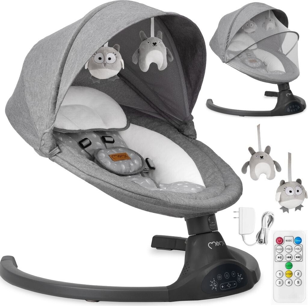 Momi Baby bouncer LAMI, dark grey