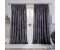 Sienna Crushed Velvet Pencil Pleat Curtains (228cm x 228cm) Charcoal