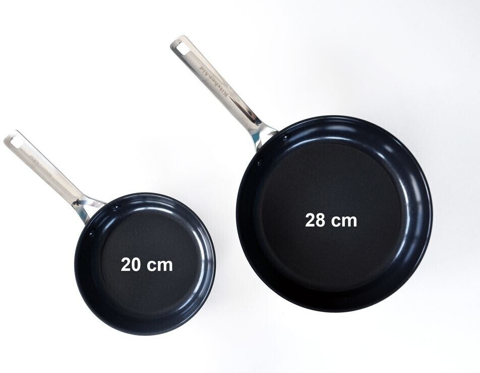 Kitchen Craft Non Stick Frying Pan, Set of 2 (24 cm/28 cm)