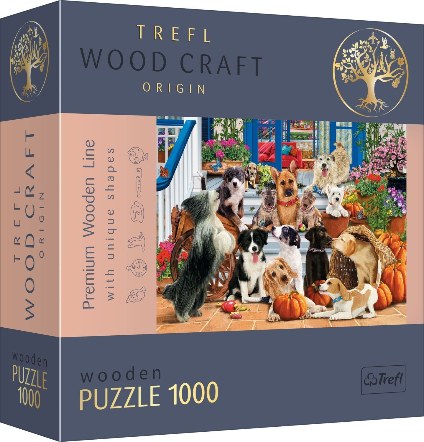Trefl Wooden Puzzle Dog Friendship 1000 pieces