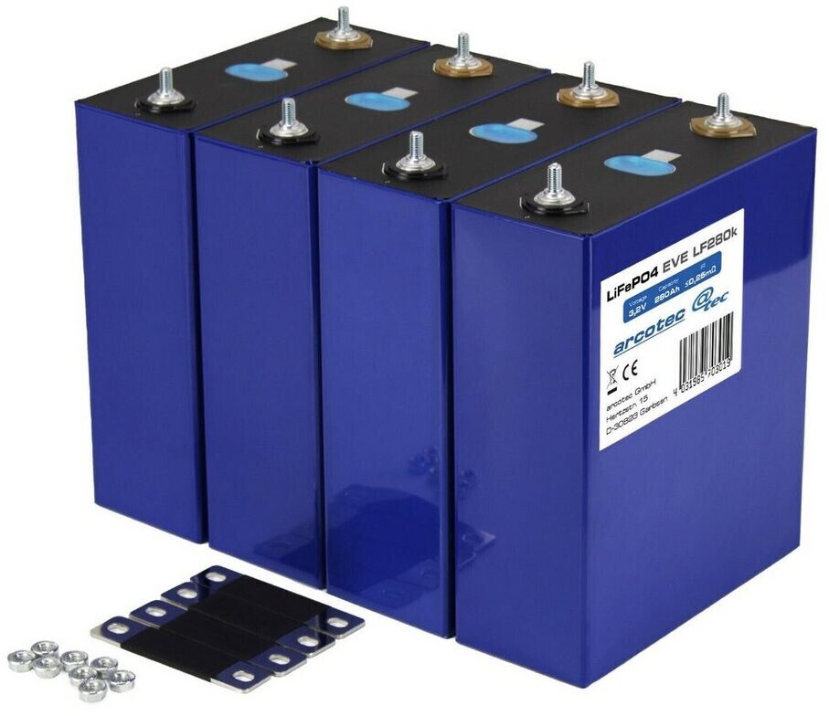 EVE Battery LiFePO4 280Ah GRADE A+ 4er Pack ab 661,44 € (Februar