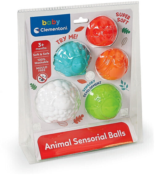 Balles Souples Sensorielles 6 Balles Souples Aux Formes/tailles Diffrentes  Pour Dveloppement Sensoriel Pour Enfants Partir De 6 Mois