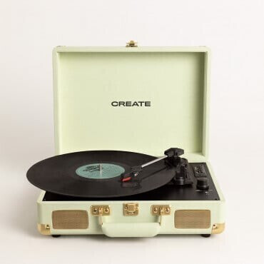 CREATE Record Player Pop vert pastel