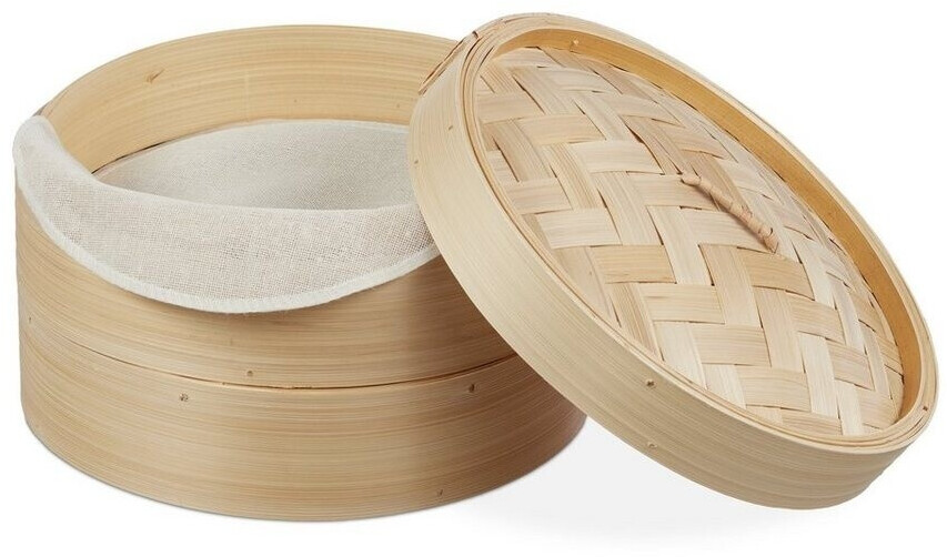 Relaxdays Oriental Bamboo Steamer 26 cm