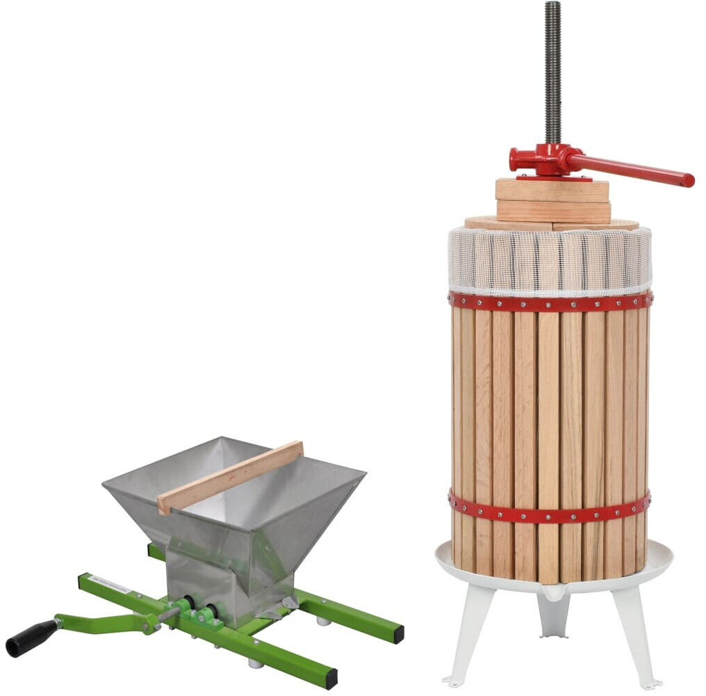 vidaXL Ensemble de presse-agrumes et presse à fruits 30 L