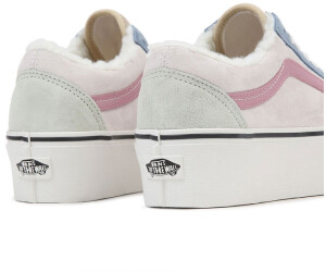 Buy Vans Old Skool Stackform Pig Suede Sherpa soft pink blue