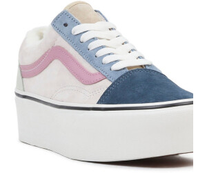 Buy Vans Old Skool Stackform Pig Suede Sherpa soft pink blue