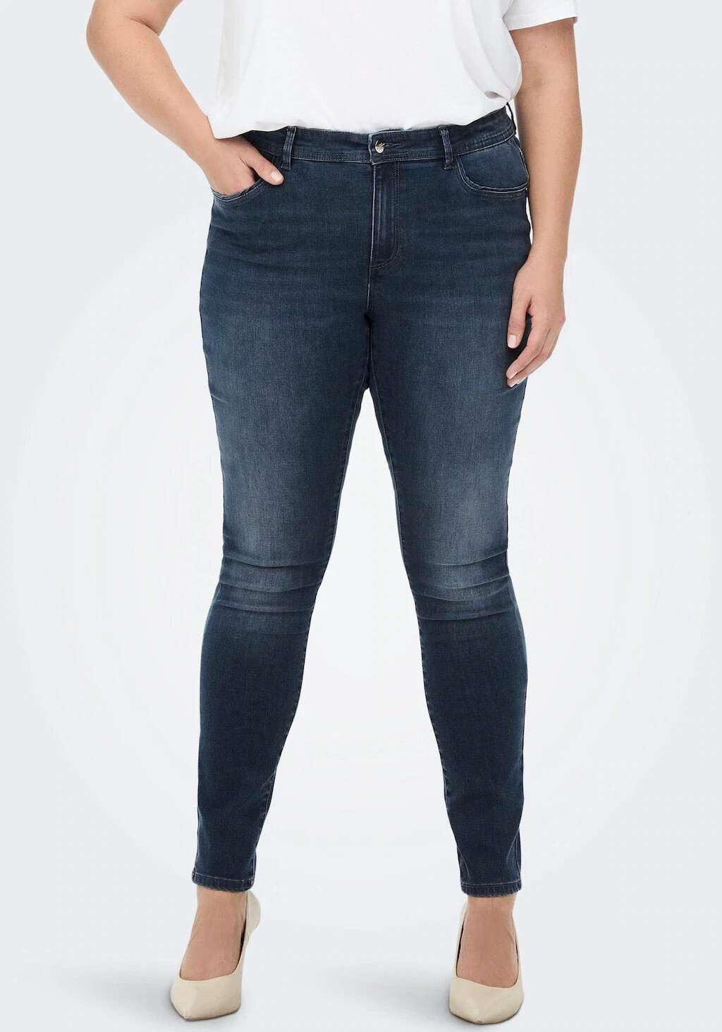 Only Carsally Mid Waist Jeans (15272521) blue black denim ab 32,00