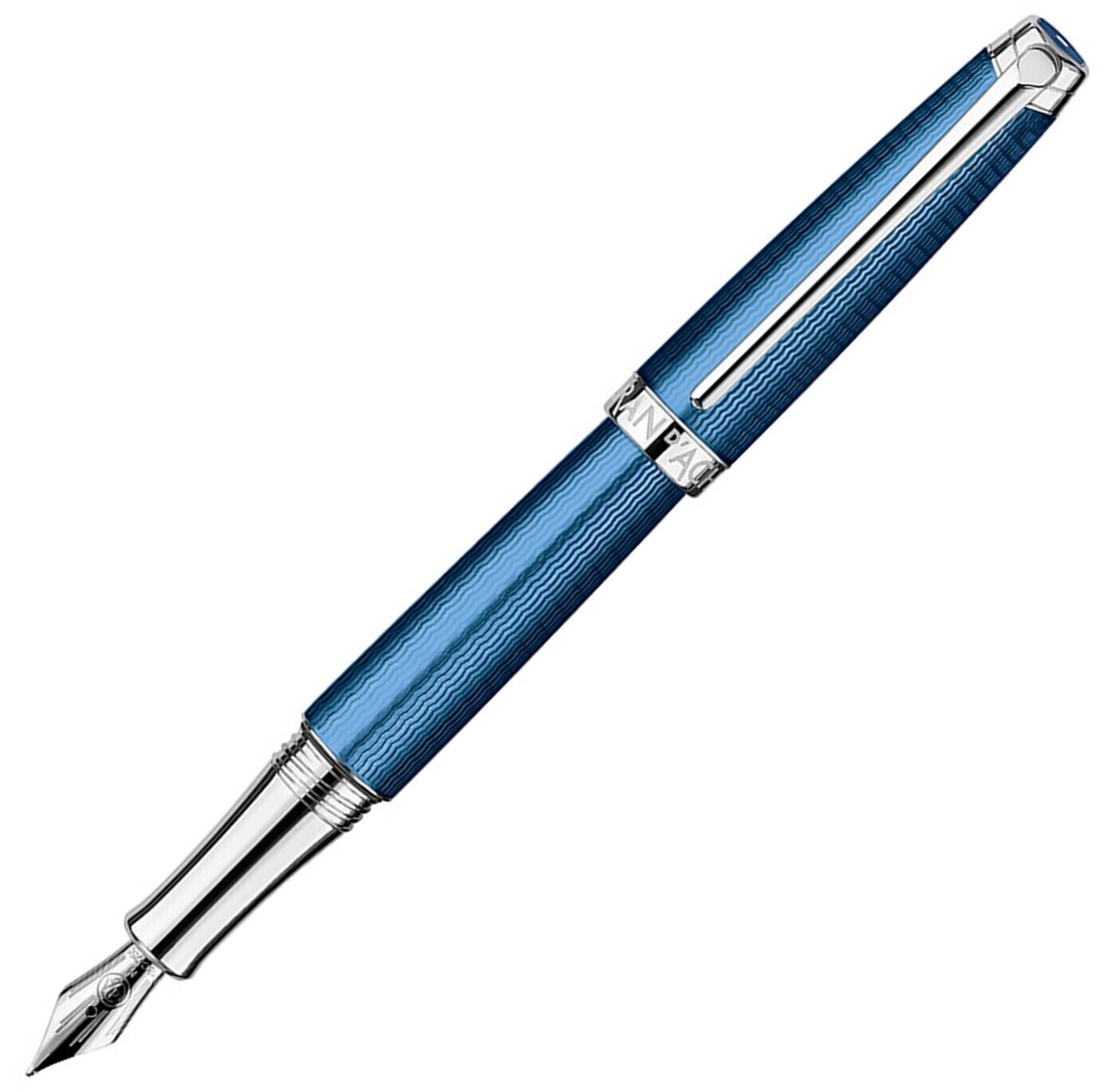 Caran d'Ache Léman Blue/Silver M (4799-168)
