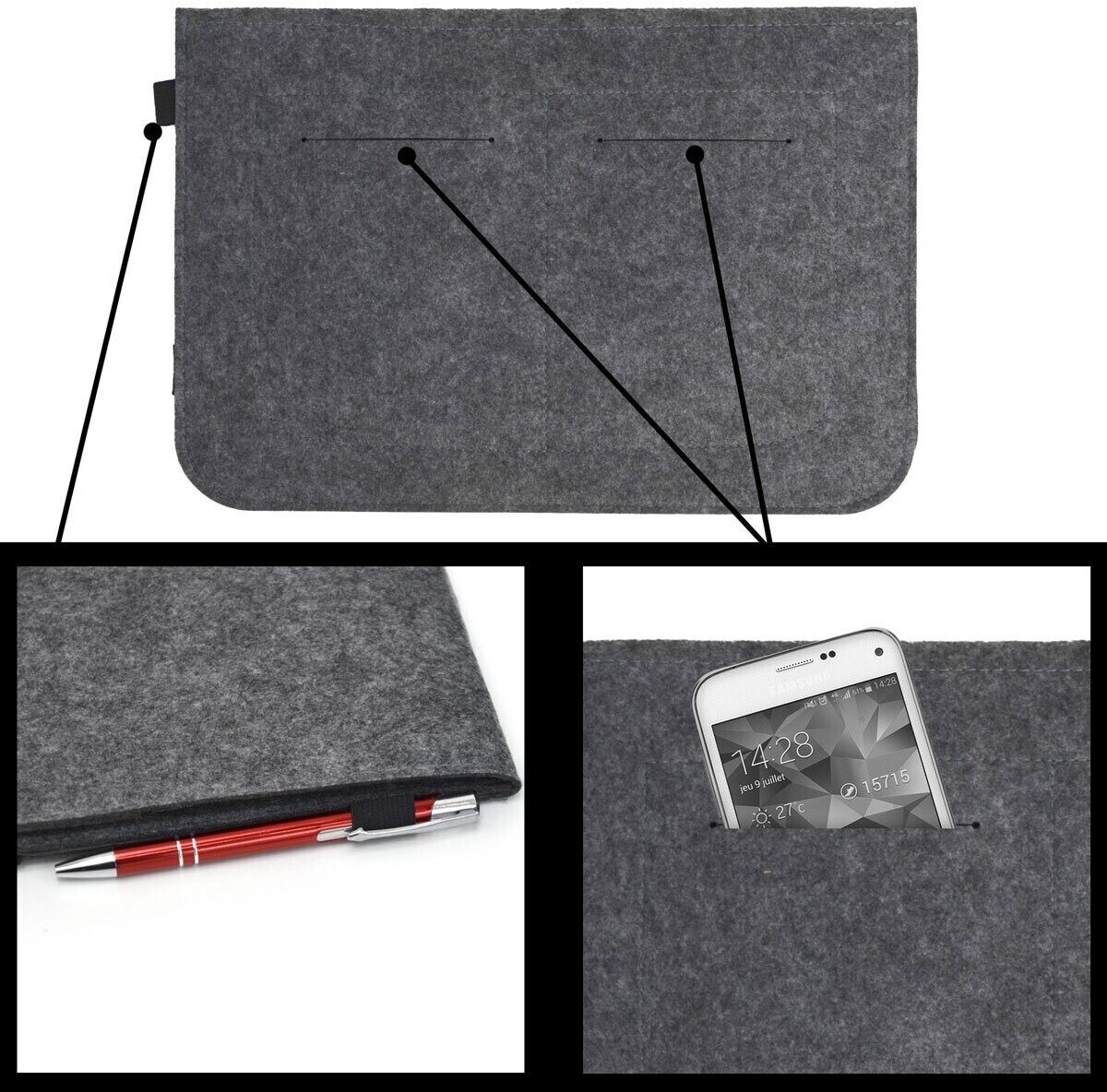 Dune Design 13.3 Laptop-Tasche (4523) grau ab 11,99 €