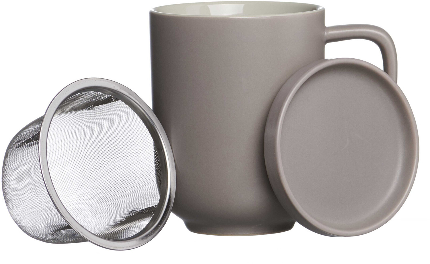 Ritzenhoff & Breker Dots Set 3 Tazze Ceramica 300ml - Grigio Viola Rosso
