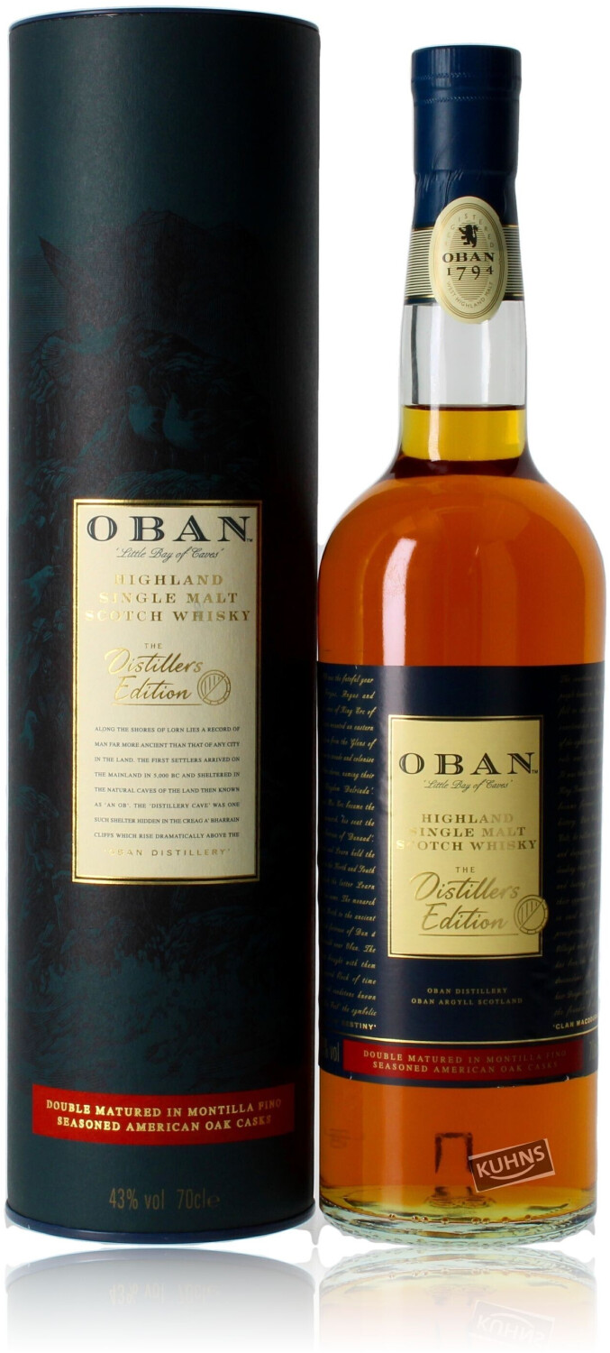 Oban Distillers Edition 2022 Single Malt Scotch Whisky 0,7l 43 ab 71,90 € (Januar 2025 Preise