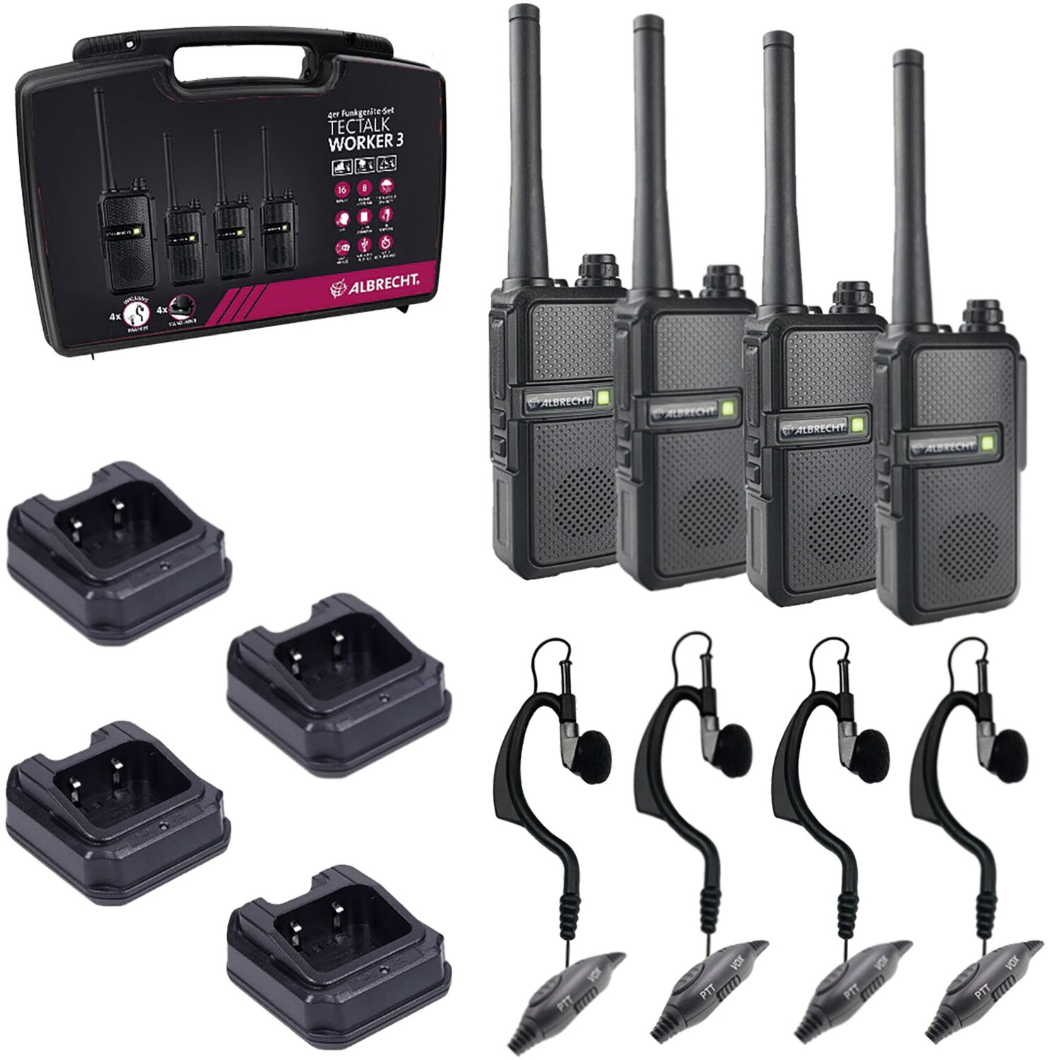 Albrecht Tectalk Worker 3 4er Set