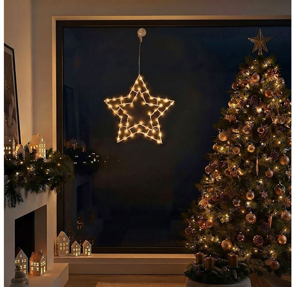 Spetebo LED XXL Weihnachts-Fensterbild Stern 42x42cm (14093) ab 12,69 € (Oktober 2026)