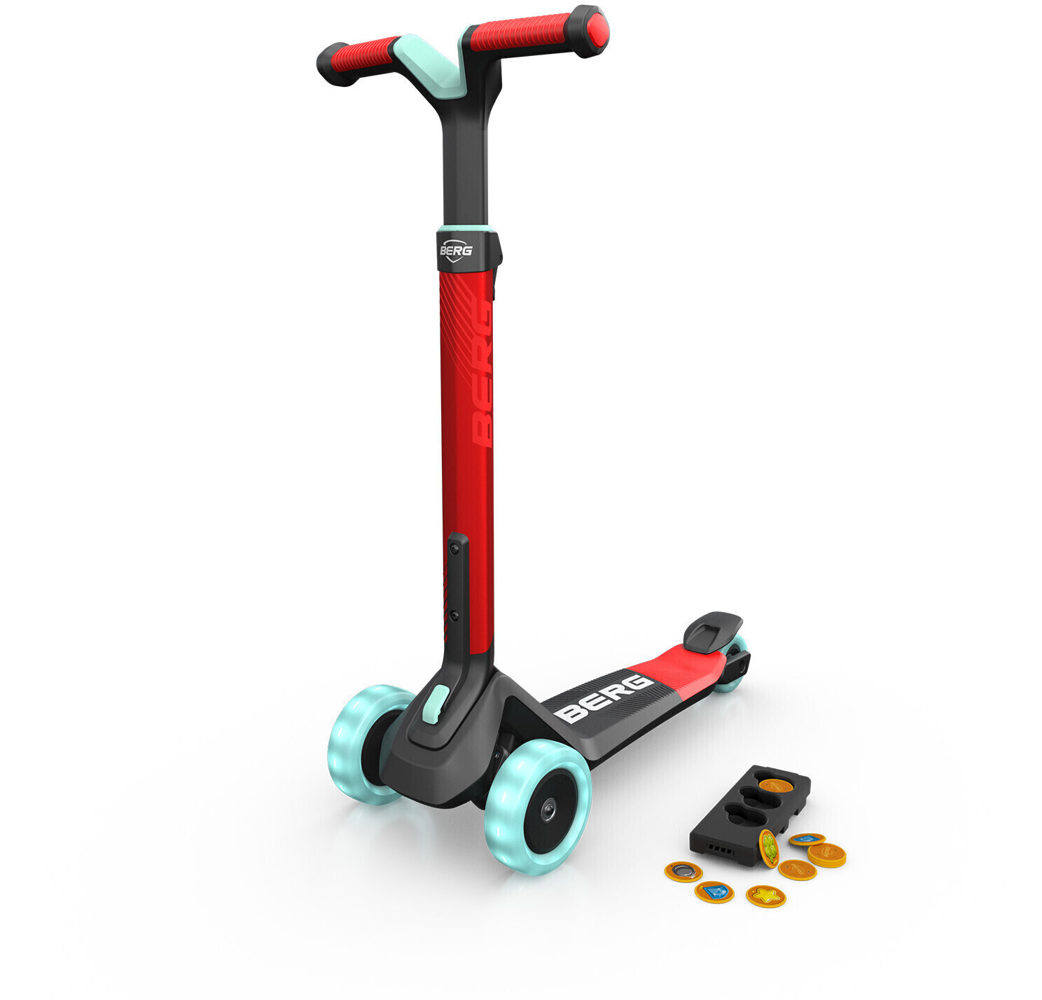 Berg Nexo Roller Lights Magnet-Deck (red)