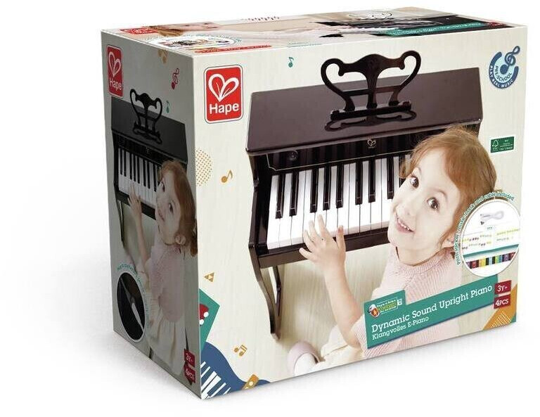 Piano électronique droit noir 30 touches pour enfant Hape