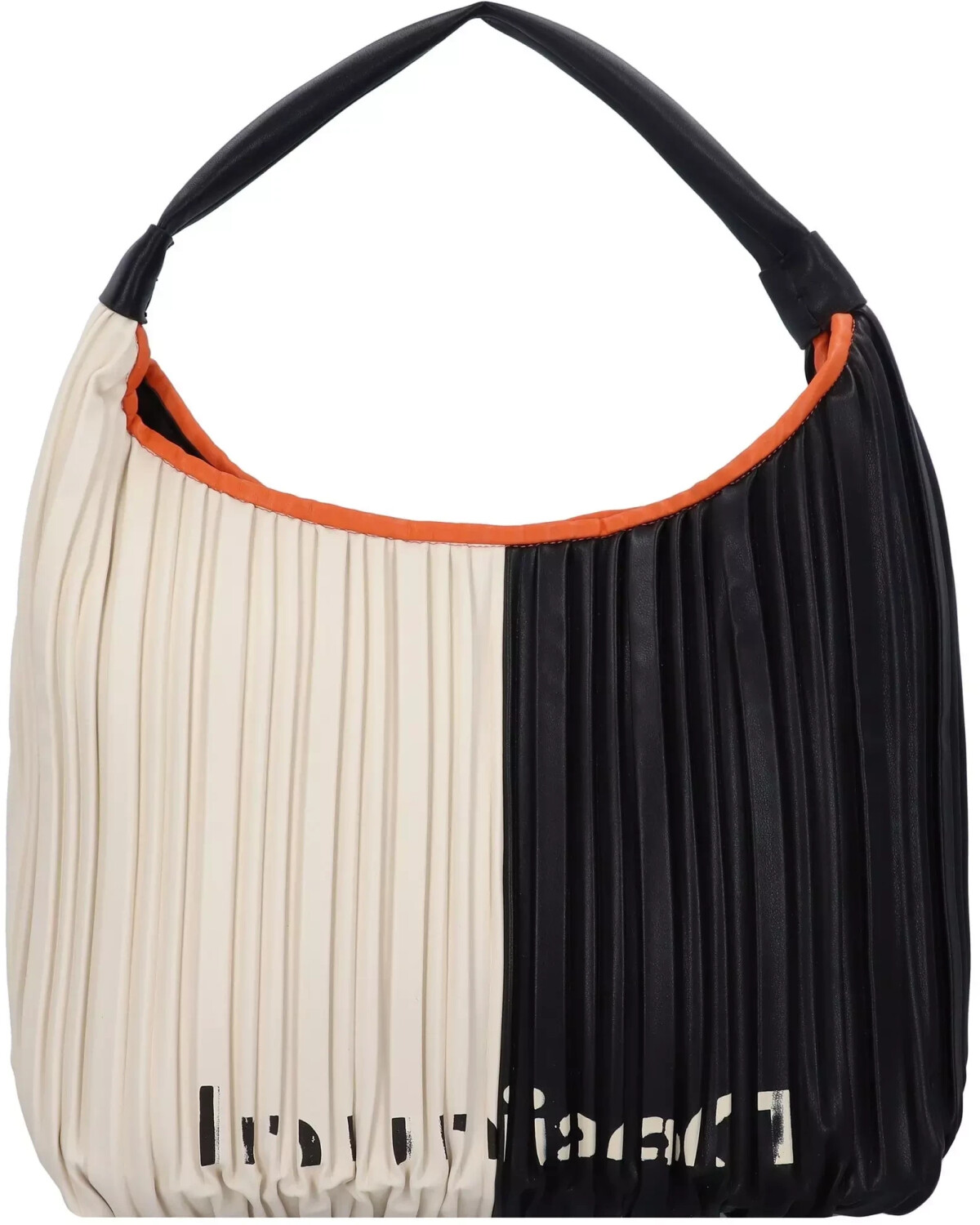 Desigual Pleat Scala Shoulder Bag white