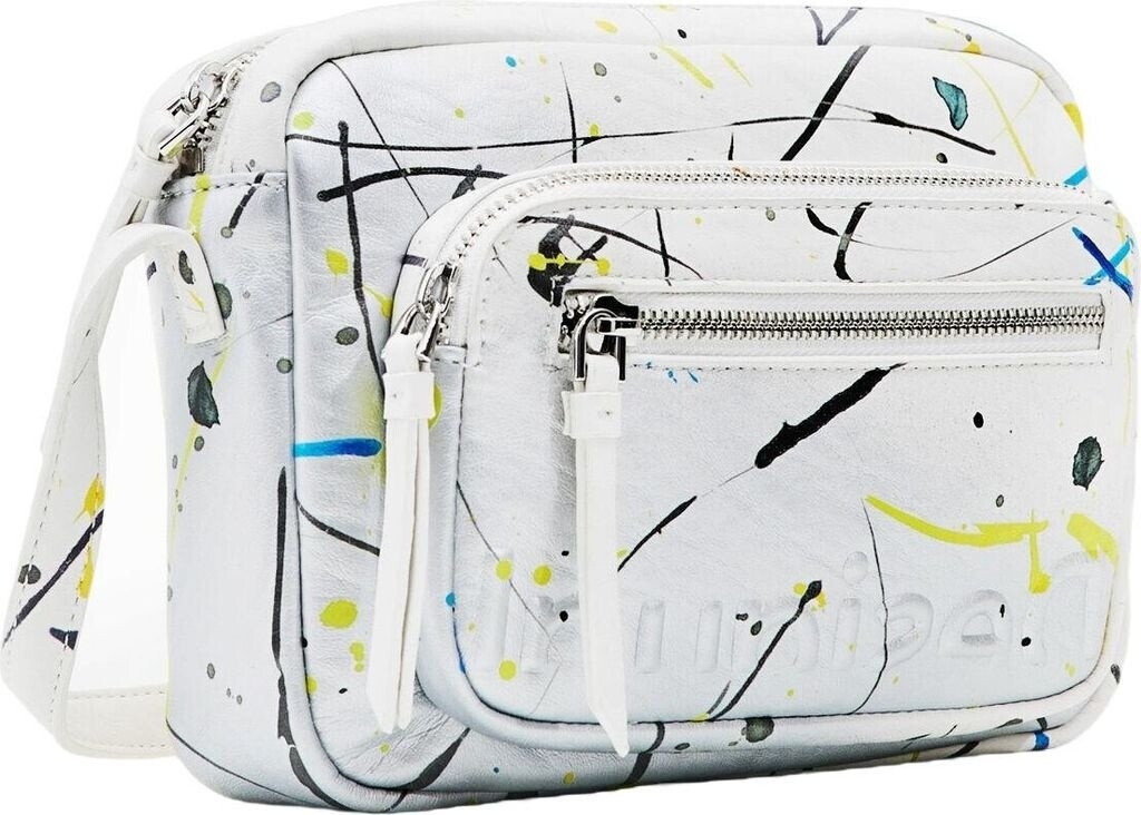 Bolso Bandolera Desigual - Estampado Abstracto, Ajustable, Con Bolsa Interior