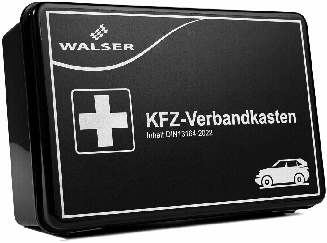 K.57 KFZ- Verbandkasten Car, DIN 13164:2022, schwarz, Kunststoff, 220 x 150  x 75mm