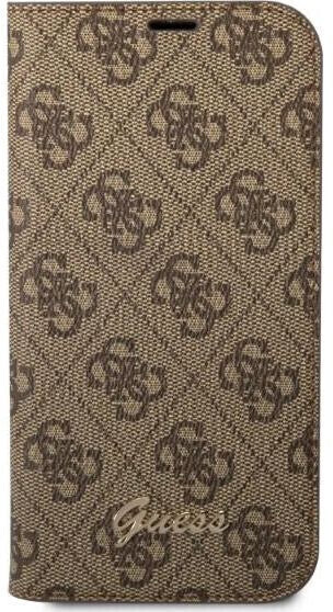 Guess Case 4G Charms Collection für iPhone 14 Pro Max Brown