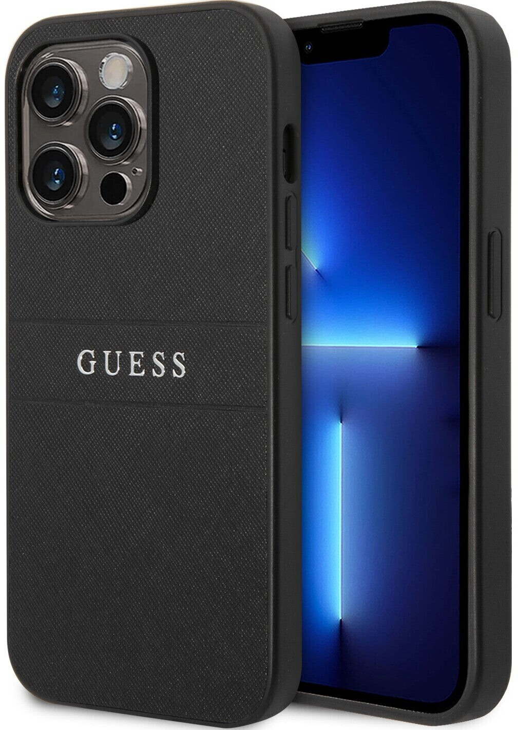 Guess Case Saffiano Strap für iPhone 14 Pro Black