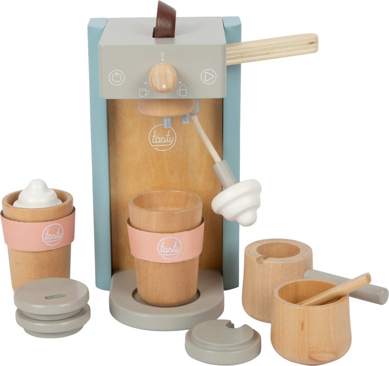 Set petit déjeuner jouet - Cafetière, machine à café bois - Janod