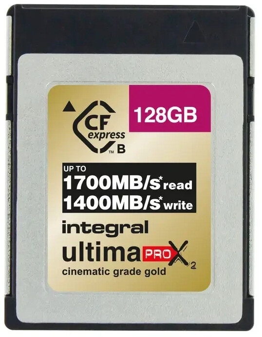 Integral UltimaPro X2 Cinematic Gold CFexpress Type B 128 Go