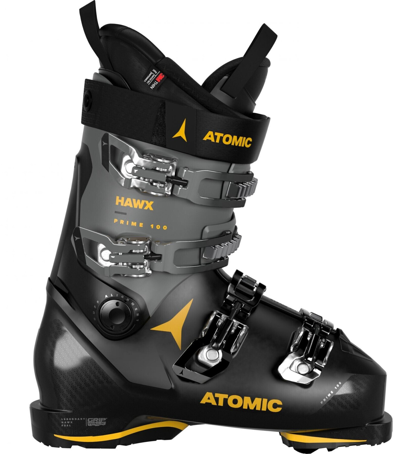 Photos - Ski Boots Atomic Hawx Prime 100 GW  black/grey/saffron (2023)