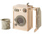 Howa Kinderwaschmaschine aus Holz mit Wäscheleine und Bügelbrett