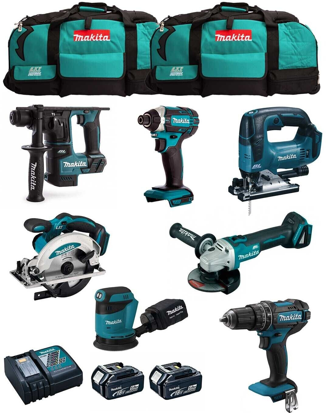 Makita Kit MK702 (2 x 5,0 Ah)