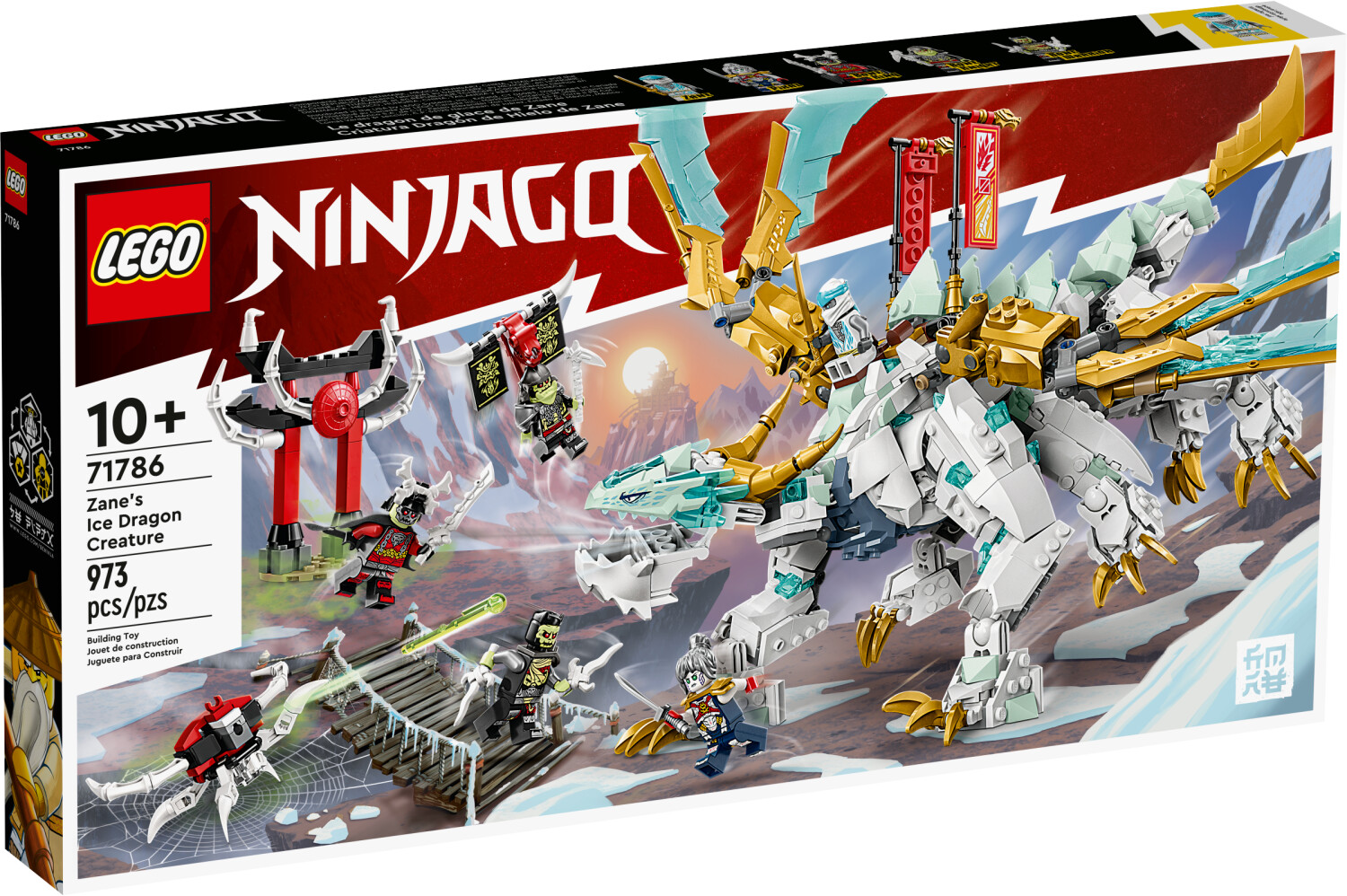 Soldes LEGO Ninjago - La créature Dragon de glace de Zane (71786) 2024 au  meilleur prix sur
