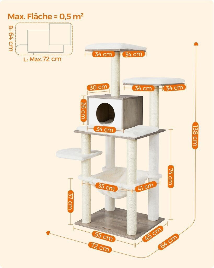 Feandrea Arbre à chat vintage grey Feandrea Arbre à chat vintage grey