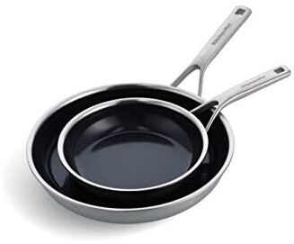 KitchenAid Multi-Ply Stainless Steel Frying Pan Set (20/28 cm) silver