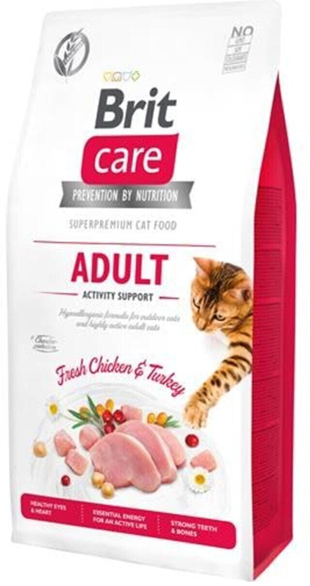 Brit Cat Adult Activity Support GF chicken and turkey dry food 7kg