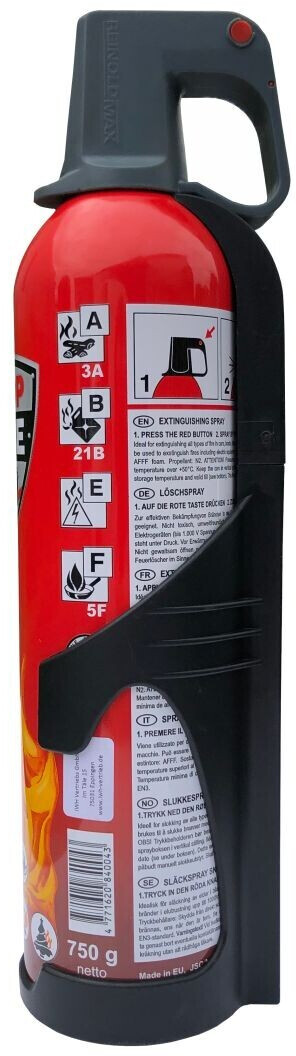 FlamAce 750 ist ein sehr leistungsfähiges, ungiftiges Feuerlöschspray -  Feuerloescher24
